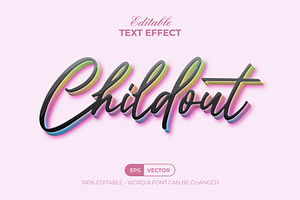 Chillout Text Effect Colorful Style