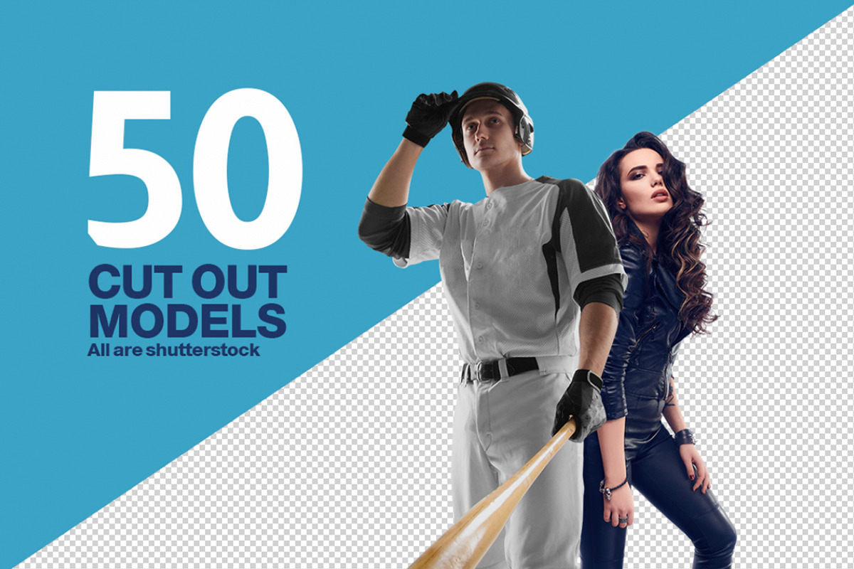 50 Cut-out Models | Creative Market