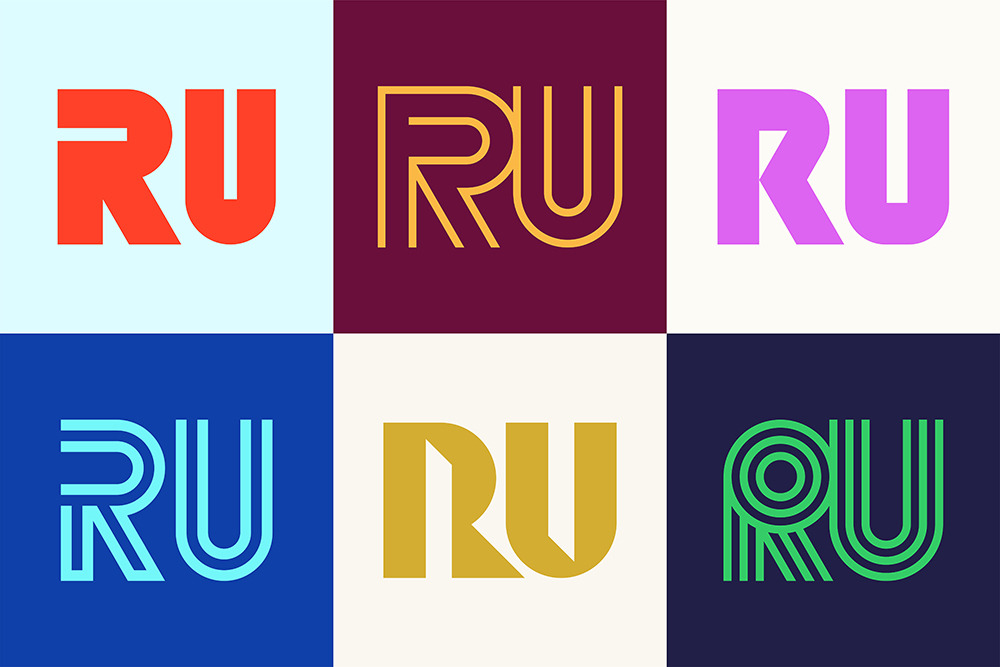 Set of letter RU logos, an Object Graphic by NataliiaVolyk