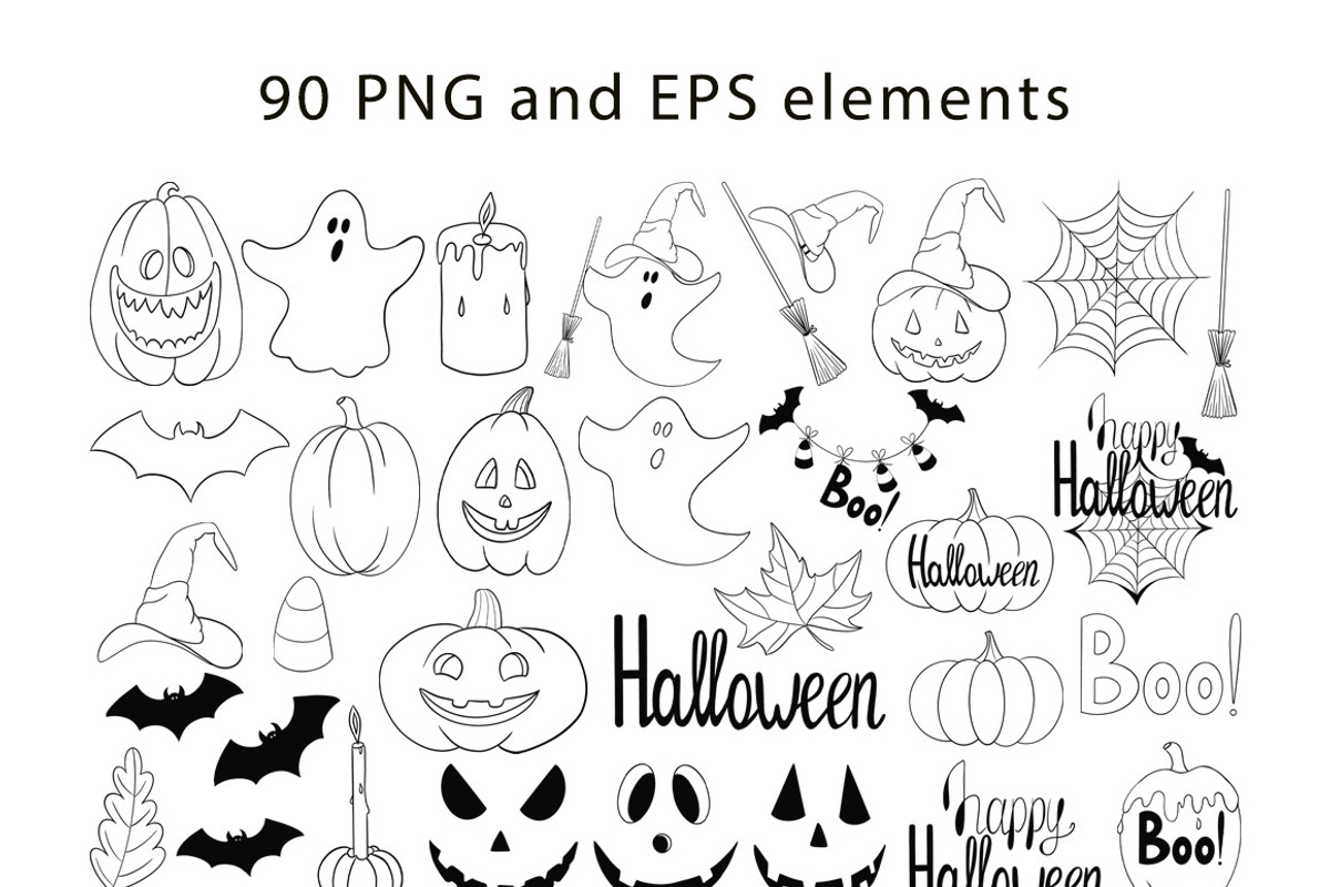 Halloween Vector Pack, a Seasonal Illustration by Mari_Caliart (Photo 2 of 10)