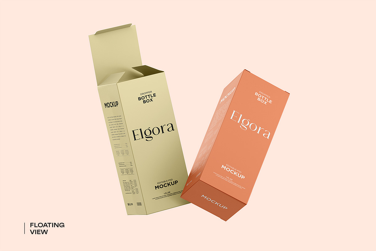 Serum Dropper Bottle with Box Mockup, a Packaging Mockup by RamStudio2 (Photo 10 of 10)