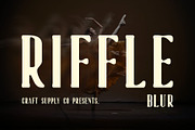 Riffle Blur, a Sans Serif Font by Craft Supply Co. (Thumbnail 1 of 8)