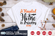 A Haunted House is A Happy Home SVG, a Wallpaper Graphic by FunnySVGCrafts (Thumbnail 1 of 3)