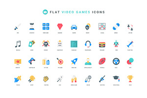 Game video games gamification icons, an Object Illustration by Lemberg Vector