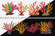Coral Reef Clipart, a Graphic by Artnoy (Thumbnail 4 of 5)