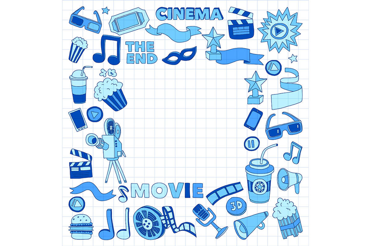 It's movie time! On notebook paper, a Texture Illustration by Art Loft (Photo 3 of 16)