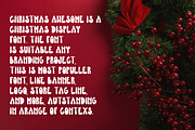 Christmas Awesome, a Handwritten Font by QR Design Studio (Thumbnail 2 of 6)