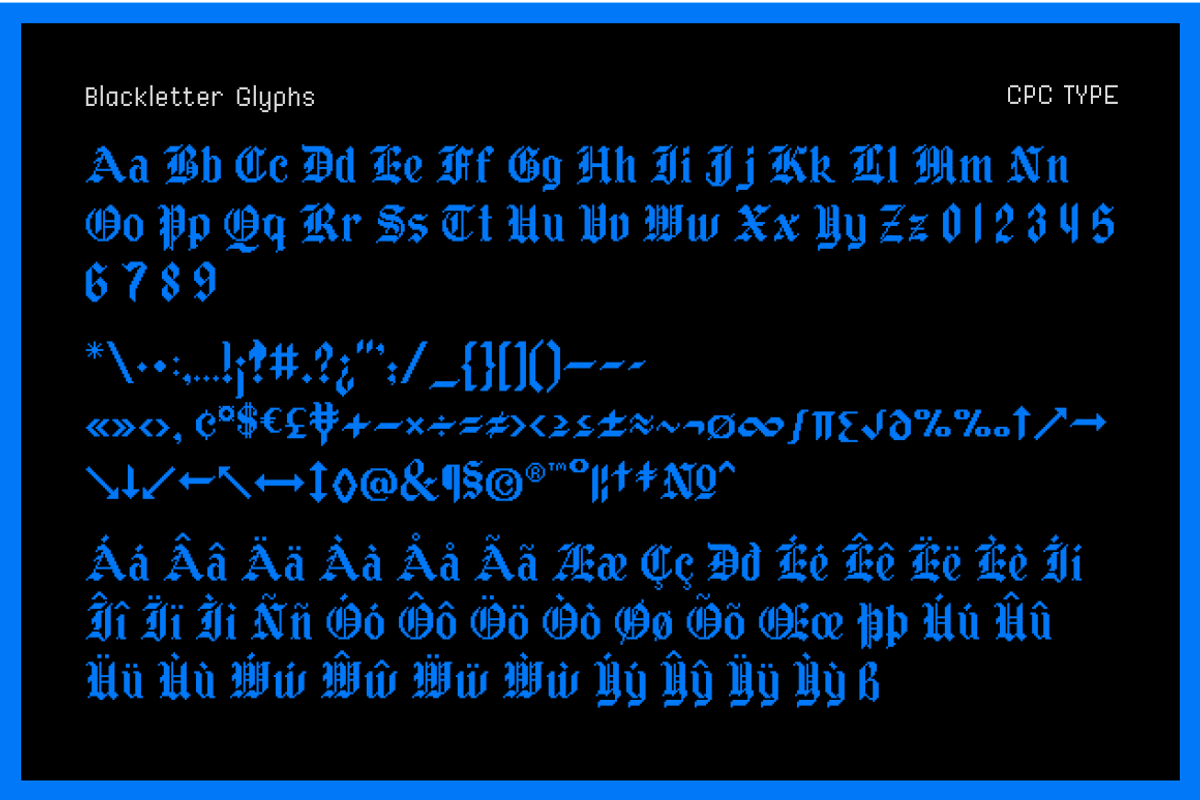Waves CPC, a Blackletter Font by Christopher P. Cacho (Photo 3 of 9)