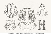 Antique Vintage Monogram Initial H, an Object Graphic by Antique Monograms (Thumbnail 4 of 4)