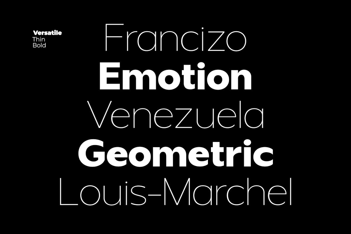 VERSATILE | Geometric Family, a Sans Serif Font by InkwellTypeCo (Photo 7 of 19)