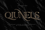 Qiunels - Elegant Luxury Serif, a Serif Font by Almarkhatype (Thumbnail 1 of 10)