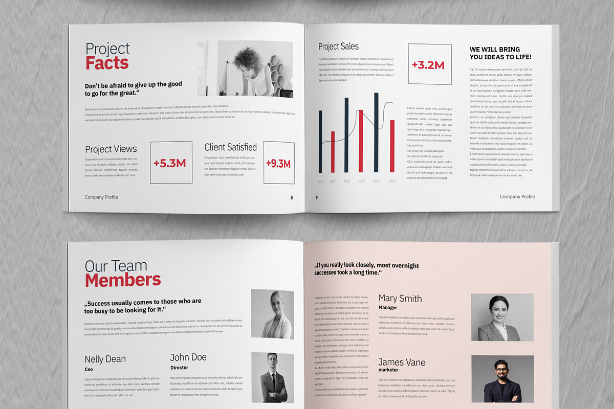 Company Profile Layout, a Brochure Template by ContestDesign (Photo 4 of 5)