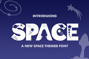 The Space Font, a Sans Serif Font by Salt & Pepper Designs