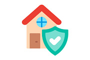 House Insurance Flat Icon, a Duotone Icon by Pexelpy (Thumbnail 1 of 2)