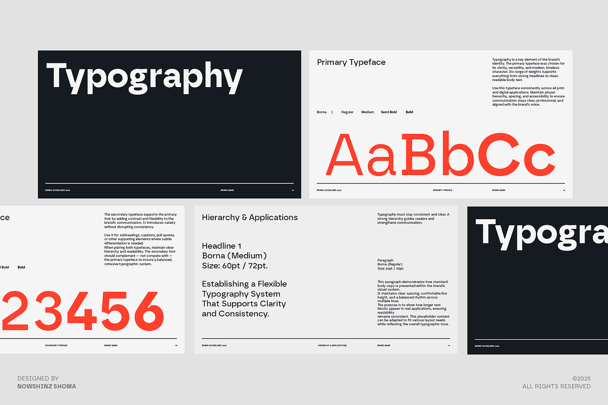 Brand Guidelines Template, a Branding & Logo Template by Nowshinz Shoma (Photo 3 of 6)