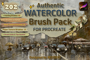 Authentic WATERCOLOR BRUSHES by Seo