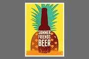 Summer Beer retro vector poster set, a Food Illustration by PoPaShop (Thumbnail 11 of 12)