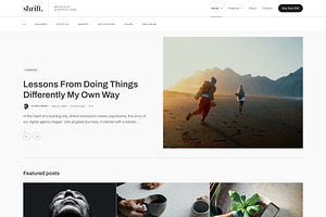 Shrift – Blog WordPress Theme, a WordPress Template by GT3 Themes