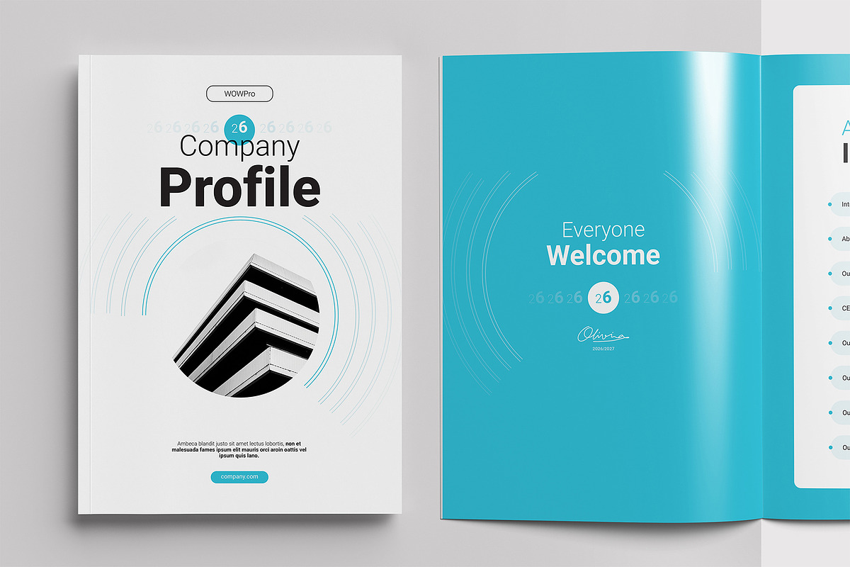 Company Profile, a Brochure Template by WOWPro (Photo 2 of 10)