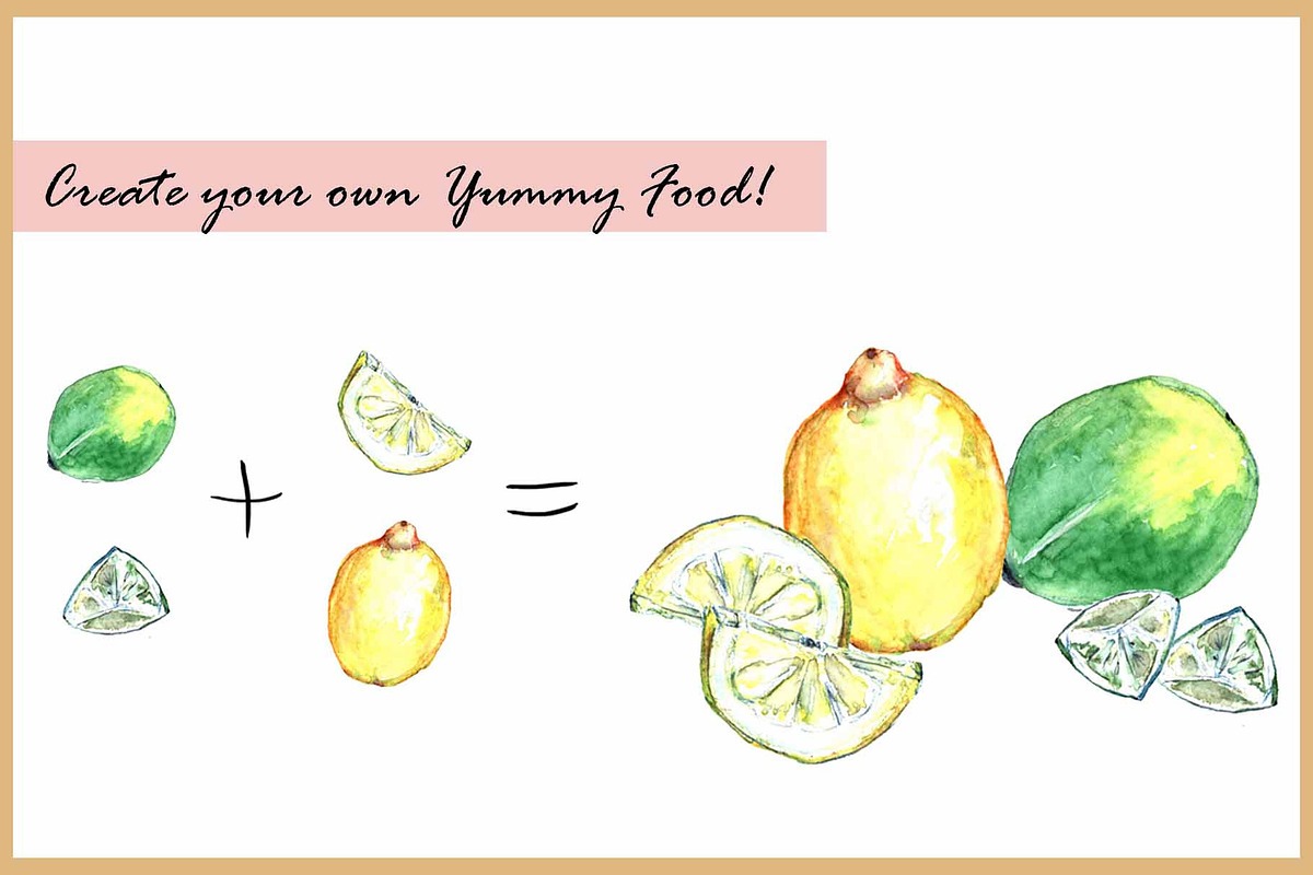 Spring & Summer Food Clipart, a Food Illustration by VianneArt (Photo 3 of 8)