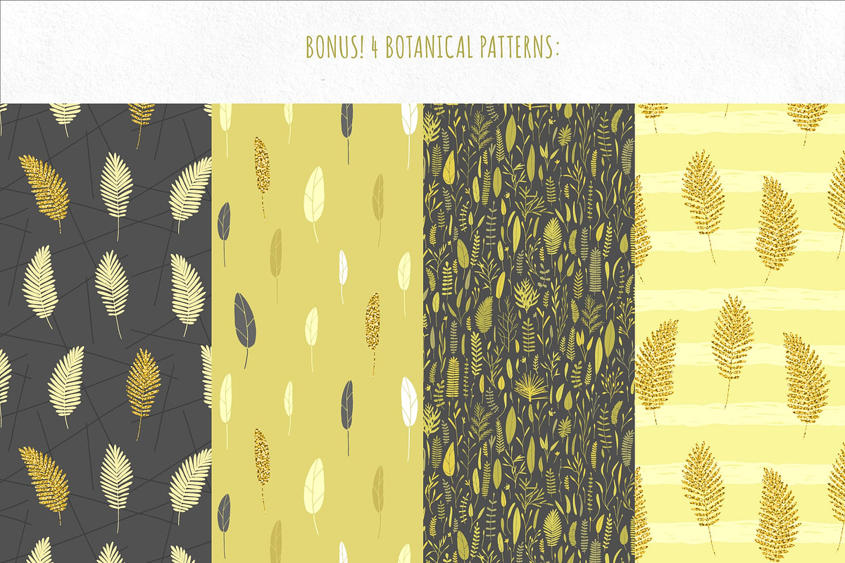 Vector Botanical Elements +Extras!, a Decorative Illustration by eclosque (Photo 5 of 5)