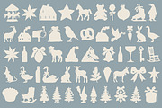 Retro Folk Christmas: 110 Graphics, a Seasonal Illustration by Veyla (Thumbnail 3 of 15)