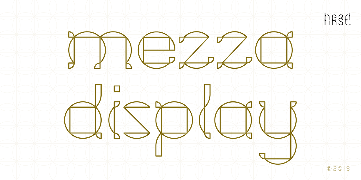 Mezza, a Sans Serif Font by HeadFirst (Photo 1 of 12)