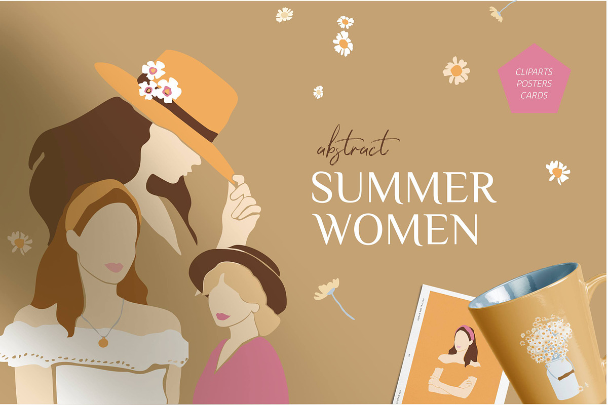 Summer women cliparts & posters, an Object Graphic by yttadesign (Photo 1 of 14)
