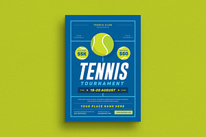 Tennis Tournament Event Flyer