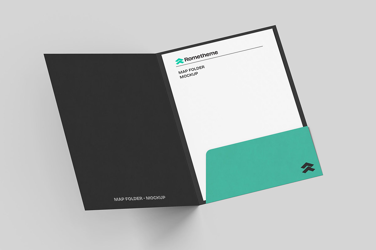 Map Folder vol.01 - Mockup, a Mockup by Rometheme Std