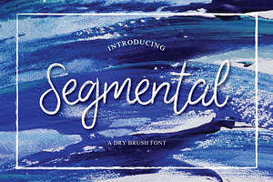 Segmental Brush Font