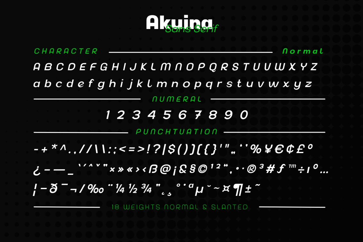 Akuina, a Sans Serif Font by twinstd (Photo 12 of 13)