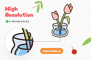 Kawai Cute Elements, an Object Graphic by Illustrava (Thumbnail 5 of 9)