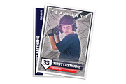 Light Wave Baseball Card Template, a Design Template by Sports Card Templates (Thumbnail 1 of 2)