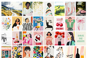 MIXED PRINTS WAll ART GALLERY, a Background Graphic by lerinartstudio (Thumbnail 10 of 13)