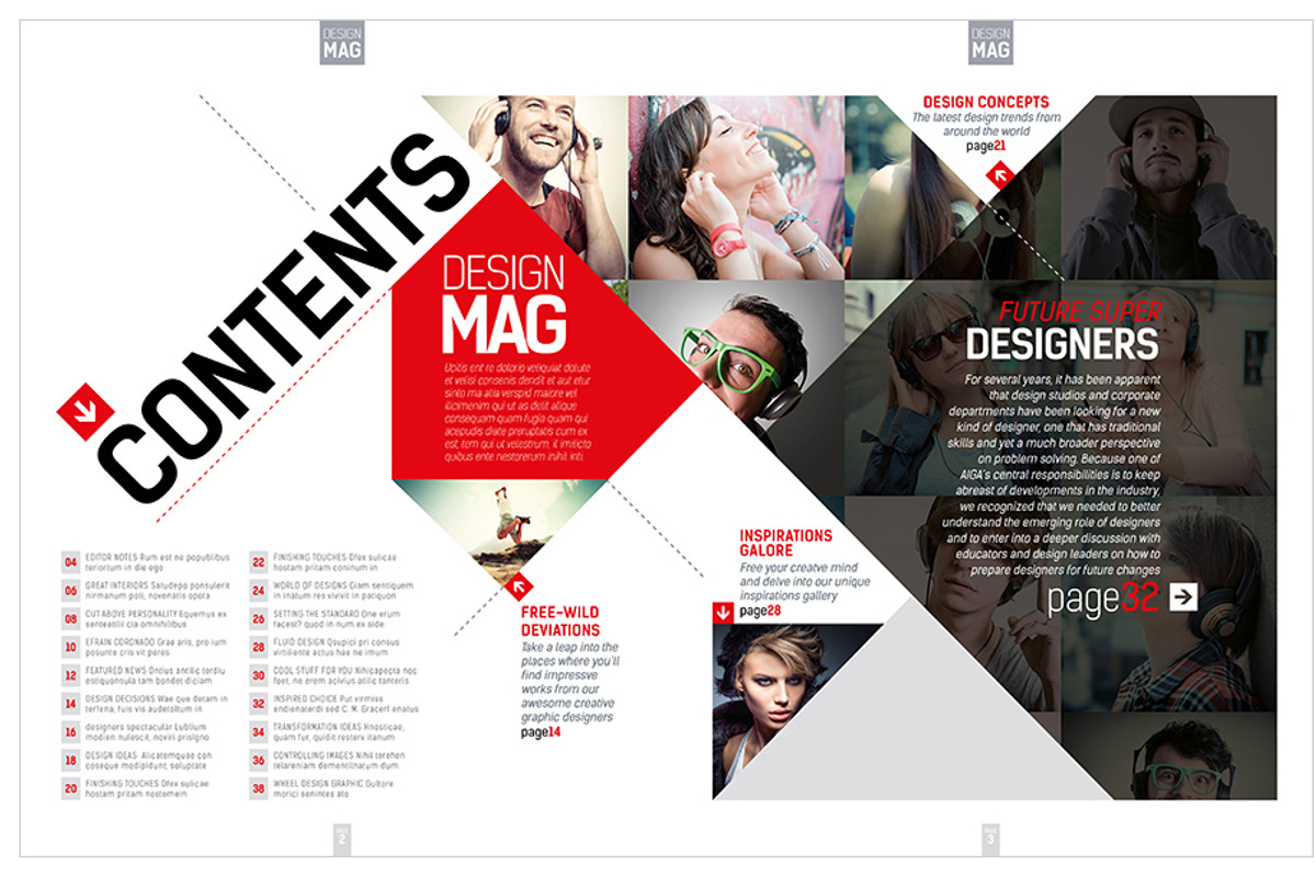 Magazine Template InDesign 07, a Magazine Template by Love Graphic Design (Photo 10 of 29)