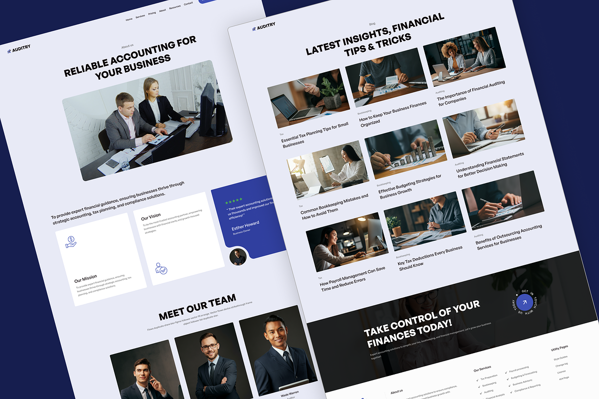 Auditry, Accounting Service Template preview 4