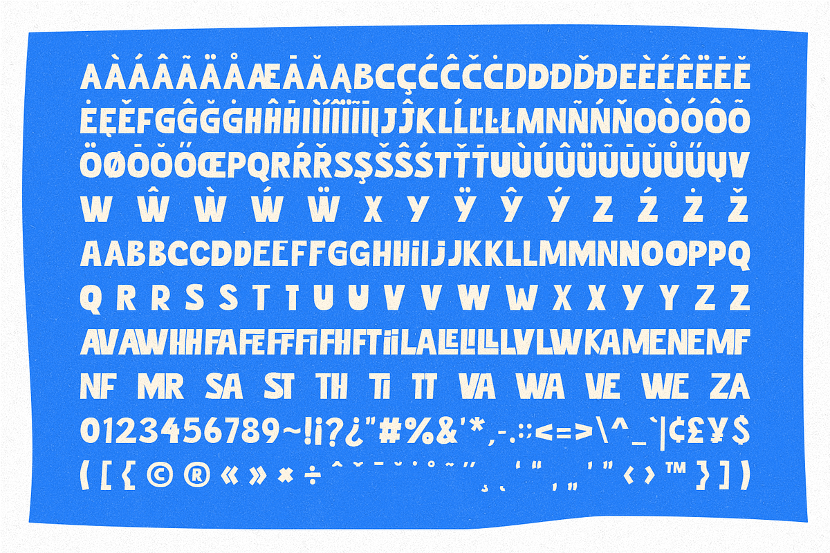 Utimate Caps Cutout Display, a Sans Serif Font by Haps Space (Photo 13 of 13)