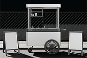 Mobile Coffee Cart Mockup, an Advertising Mockup by Dudukbersama (Thumbnail 3 of 3)