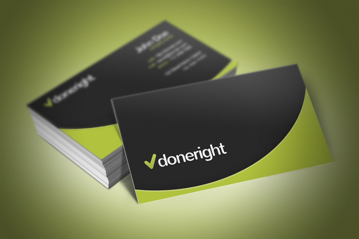 Done Right Business Card, a Business Card Template by Rafael Oliveira (Photo 4 of 4)