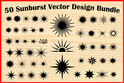 Sunburst Starburst SVG Vector Bundle, an Object Illustration by Creativeshirt (Thumbnail 1 of 4)