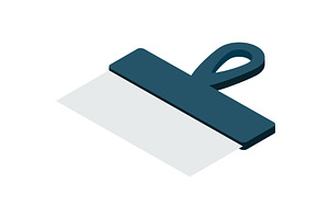 Trowel icon vector house renovation, an Illustration by SiberianArt