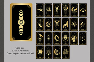 Major Arcana Deck, Tarot Cards.