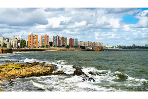 Skyline of Montevideo, the capital, an Architecture Photo by Leonid Andronov