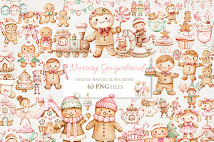 Nursery Gingerbread Clipart 63 PNG