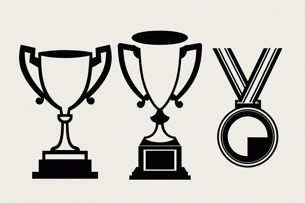 Trophy and Prize Icon Bundle, an Illustration by BIPLOB EXPERT (Photo 2 of 7)