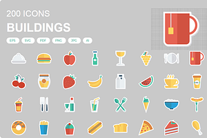 Food and Drink Sticker icons