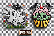 Halloween Embrotary Clipart Bundle, a Seasonal Illustration by protabsorkar11 (Thumbnail 3 of 5)