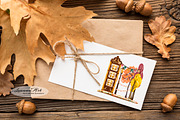Autumn Magic Clip Art Set, a Seasonal Illustration by Leonaa art (Thumbnail 5 of 9)