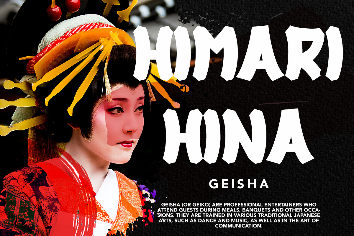 Karasu - Japan Display Font, a Font by Arendxstudio (Photo 8 of 9)